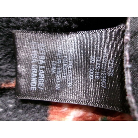 Joe Boxer Pajama Pants Womens XL Black Gingerbread Holiday Print Fleece Cozy - Picture 9 of 11